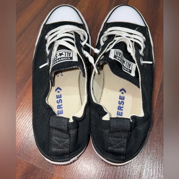 Converse Black and White Low-Top Sneakers - Picture 2 of 6